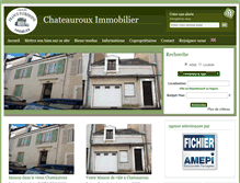 Tablet Screenshot of chateauroux-immobilier.fr